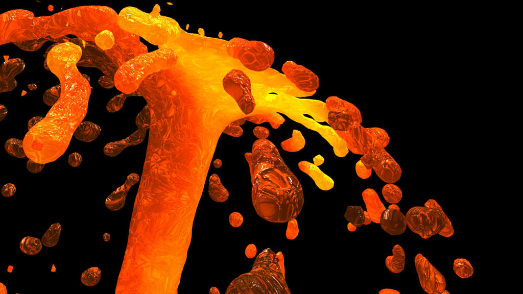 eruption, lava, background