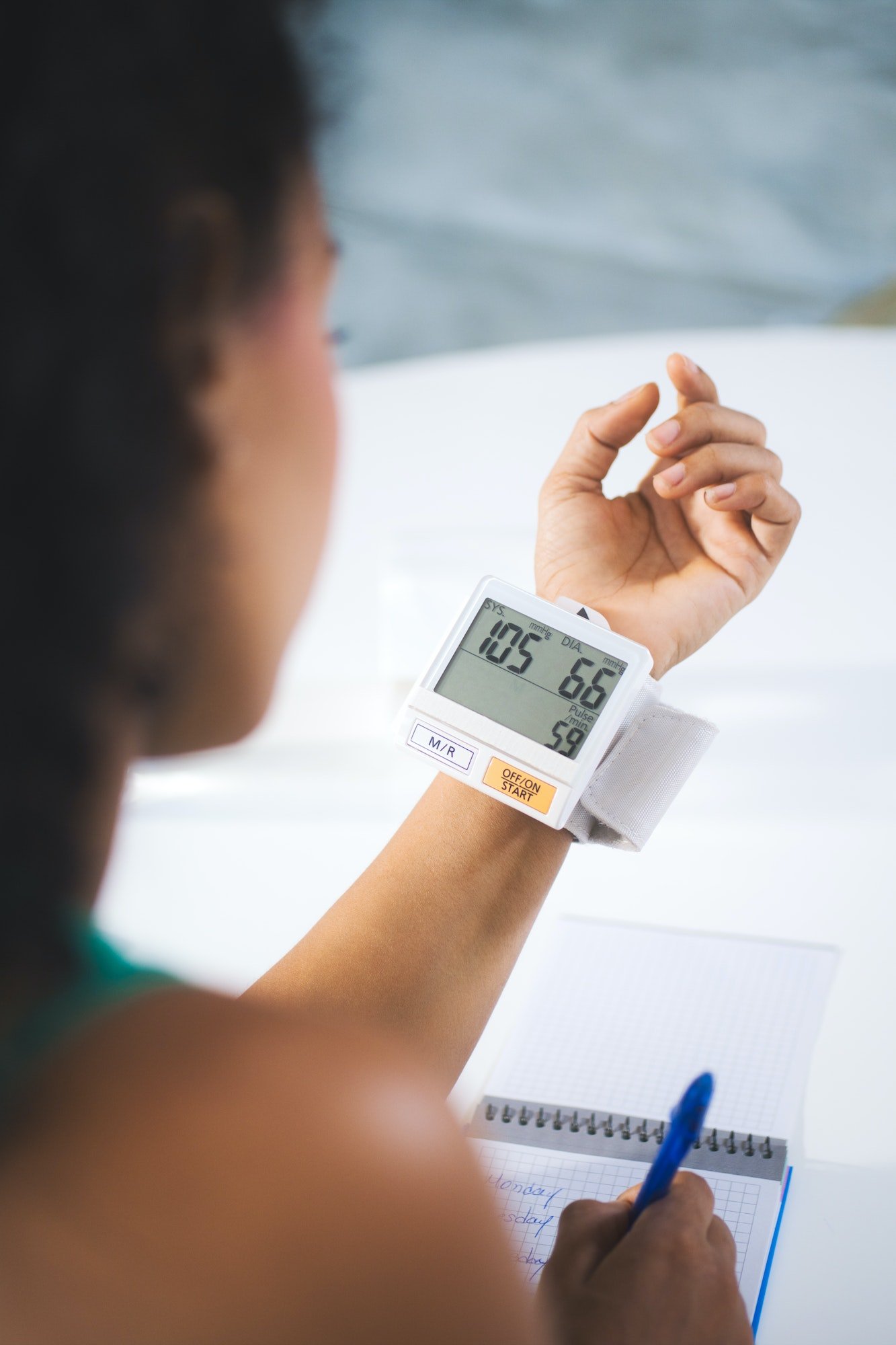 Young Black Woman Measuring Blood Pressure